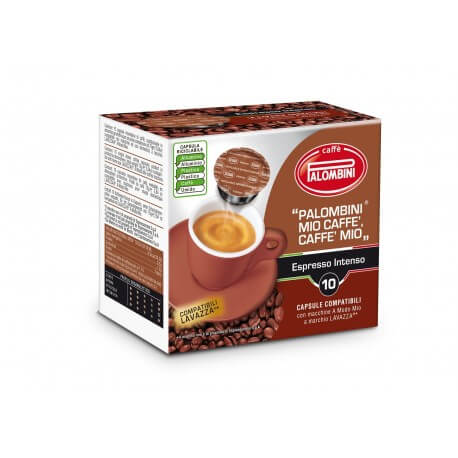 Cialde Compatibili Lavazza A Modo Mio Palombini Caffè Mio Espresso Intenso 16PZ