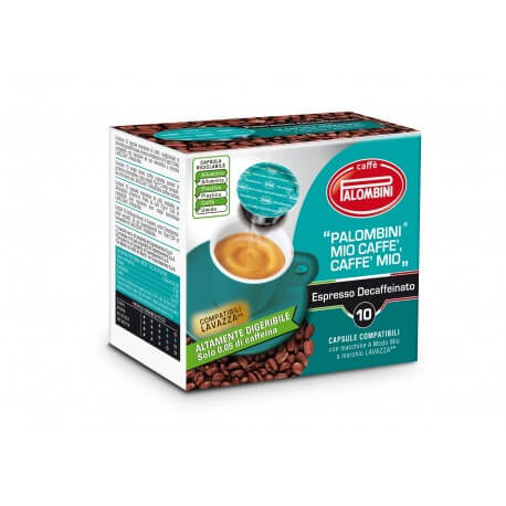 Decaffeinato Compatibile Lavazza A Modo Mio Palombini 10 Cialde