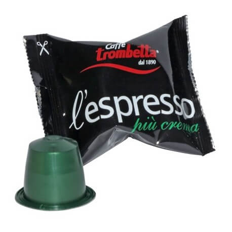 Caffè Compatibile Nespresso 100 Cialde Trombetta