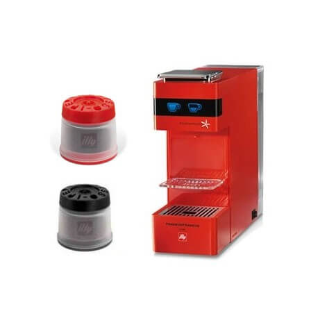 Macchina da Caffè Illy Iperespresso Y3 Rossa + 14 Capsule