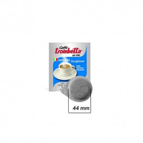 50 Cialde in filtro carta caffè Trombetta decaffeinato 